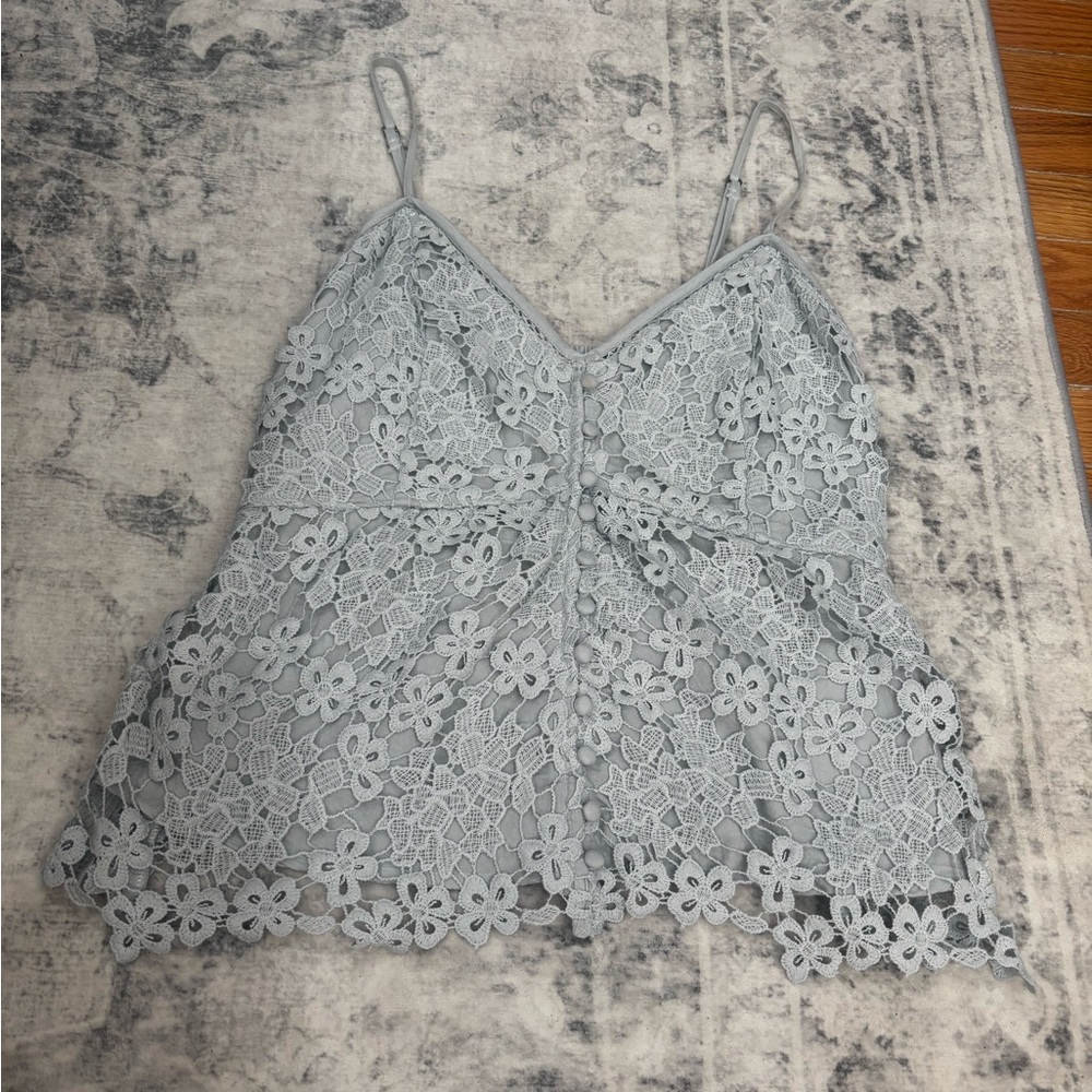 A&F Blue Lace Women’s Top